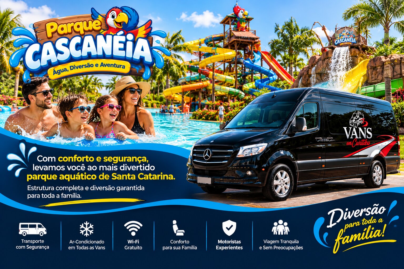 Vans para Cascaneia - Locadora de Vans em Curitiba