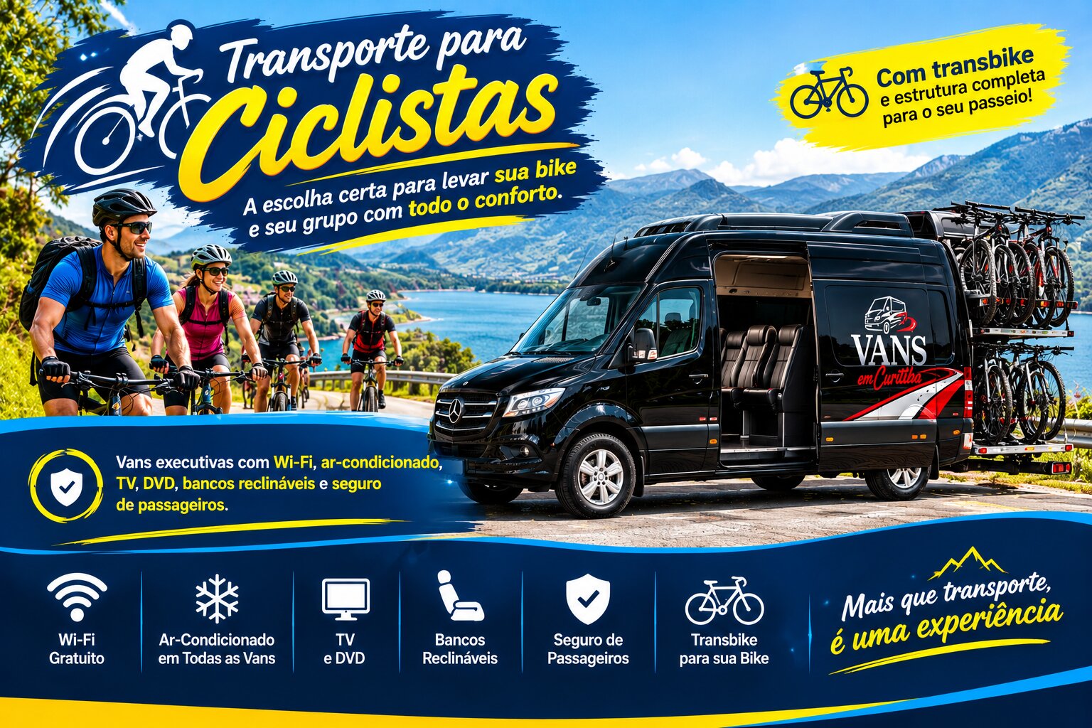 Vans para Passeios Ciclísticos - Transbike em Curitiba